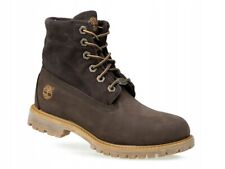 Timberland Women's Roll Top Dark Brown Gr:37 Boots 17644 Neu Leder stiefel Braun