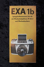 Bedienungsanleitung Gebrauchsanleitung Werbung Pentacon EXA 1b  (S02)