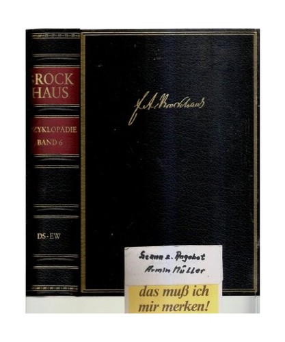 Brockhaus enzyklopädie - brockhaus-enzyklopädie, in
