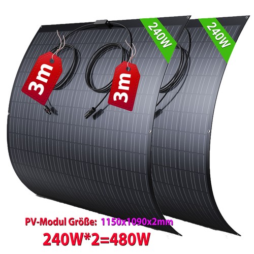 480w flexibel solarmodul - 480w,