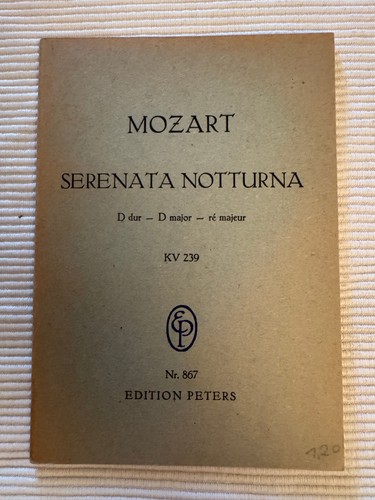 Mozart serenata notturna dur - mozart,