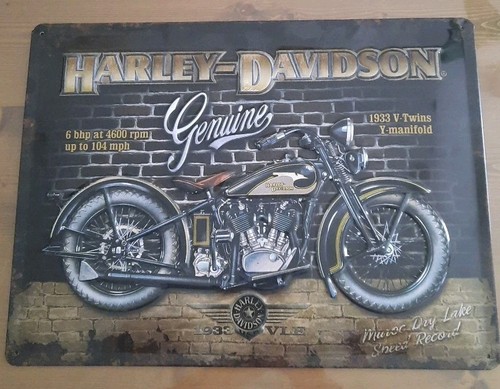 Harley davidson blechschild - blechschild, 30