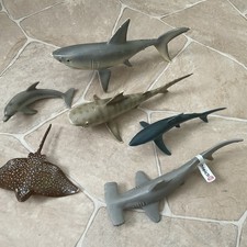 Schleich Meerestiere Konvolut Hai Delfin Rochen