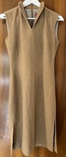 Auth SHANGHAI TANG Pure Cashmere Dress Kaschmir Kleid Elegant  Beige Size 6