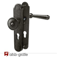 AHB Schutzbeschlag 1662/2968 Schmiedeeisen antik geschwärzt Schild WE 8/72 mm