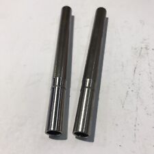 2x Rohr Edelstahl   V4A, A: 12 mm, Innen 9 mm, L: 140 mm (B-23)