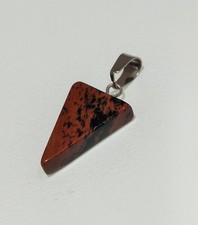 EDELSTEIN ANHÄNGER DREIECK 14x20 MM JASPIS 