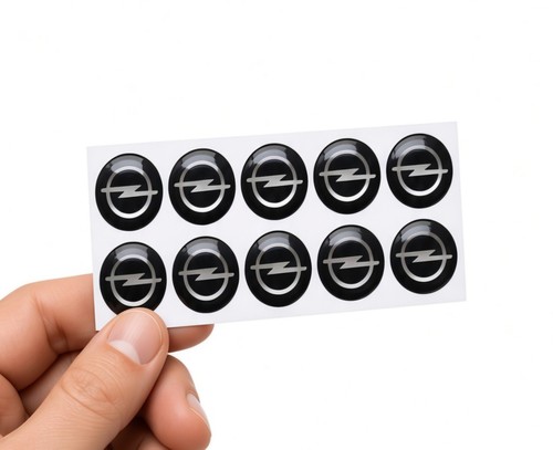 10x opel logo aufkleber 14mm - logo,