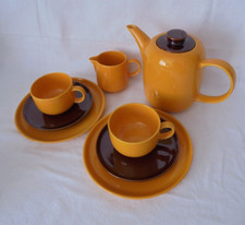 Melitta Heidelberg Form 48 Kaffeeservice für 2 Personen gelb / braun Friesland