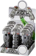 2 Stück Skull-Hülle mit Flaschenöffner aus Metall für Maxi Bic Feuerzeug