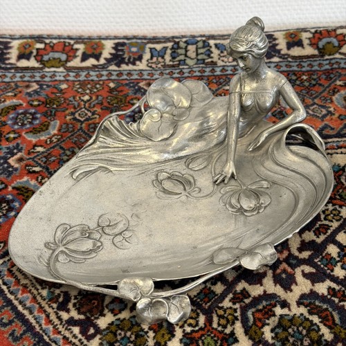 Jugendstil kartentablett mit - jugendstil,