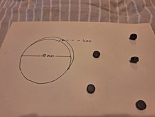 50 x Ferrit Scheibenmagnet rund 10x4 mm