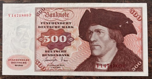 500 schein 1977 sehr gute - dm,