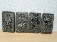 Zinn Reliefbilder Schafkopf