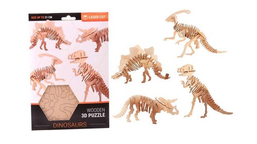 Holzbausatz dinosaurier - 3d,