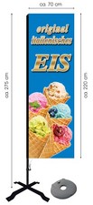 Beachflag Eis ca 275 cm hoch