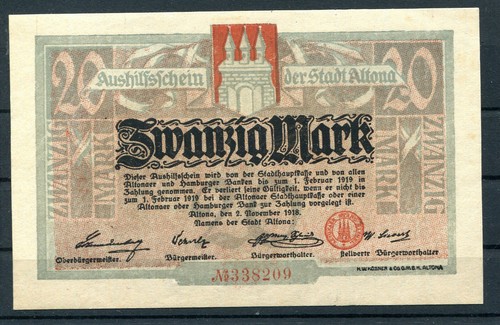 Altona mark notgeld - altona, nicht