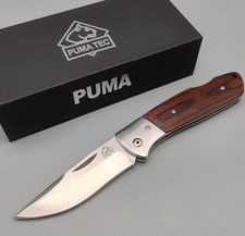 PUMA TEC Taschenmesser 316512 Pakkaholz AISI 420 Stahl Backlock Sammlerbox