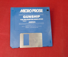 Gunship Hubschrauber Simulator Spiel Auf Disc Für Commodore Amiga - Ungetestet