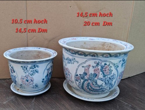 2er set blumen übertöpfe - set,