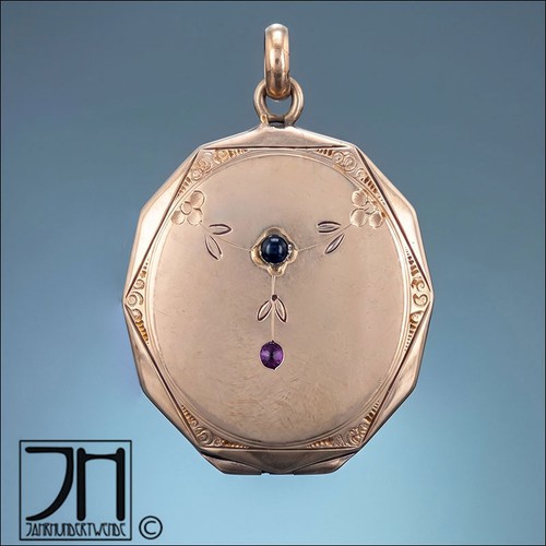 Antikes jugendstil medaillon - antikes,