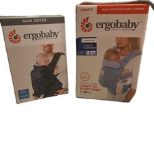 Ergobaby Babytrage azurblau mit Extra Regenschutz Super Zustand