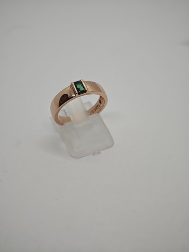 Bandring mit grünem stein - bandring,