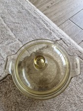 Jenaer Glas Auflaufform Rund Mit Deckel 3001 DdR Vintage schott 