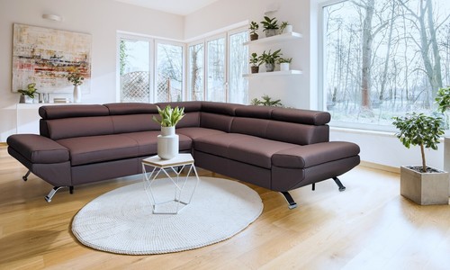 Echtleder ecksofa varsovia - echtleder, re
