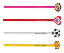 4 Bleistifte mit Gravur / HB /