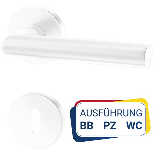 Weiß türbeschlag uno form - weiß,