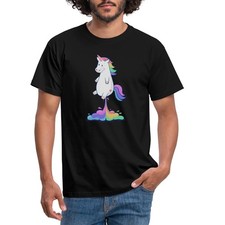 Pupsendes Regenbogen Einhorn Unicorn Witzig Männer T-Shirt