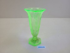 Blumenvase Vase Uran Glas Art