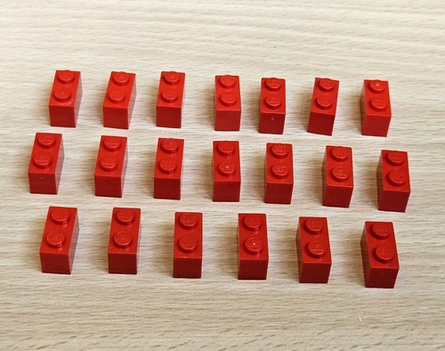 Lego 3004 20x rote steine - rote,