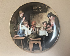 Wandteller "Das Tischgebet" Franz von Defregger ca. 19 cm
