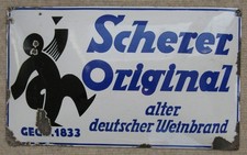 Emailleschild original Scherer