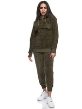 Damen Plüsch Zweiteiler