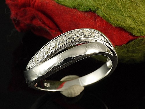 925 silberring mit - 925, zirkonia