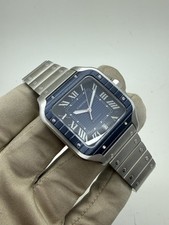 2023 Cartier Santos Blue Bezel