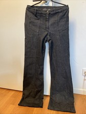 La Perla Designer Schlaghose Jeans Grau It 48 Schön Mega L