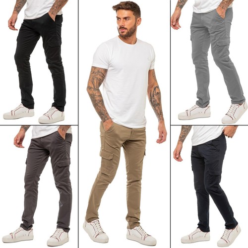 Enzo cargo hosen herren slim - cargo-hosen,