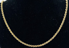 333/- 8KT Gelbgold Kette, Kordelkette, 45 cm lang, 2 mm breit.