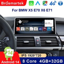 10.25" Android 14 Autoradio Für BMW X5 E70 X6 E71 CCC  Apple CarPlay 32GB 4G LTE
