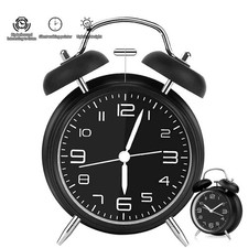 mini Retro Glockenwecker Aufziehwecker Nostalgie Doppelglocken Wecker Uhr Neu