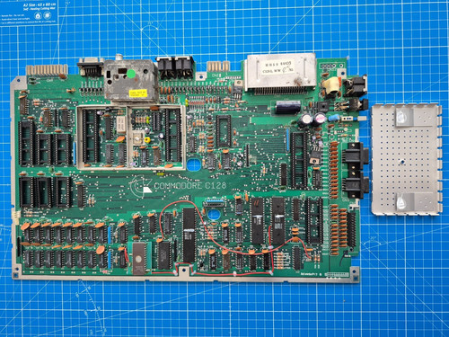 Motherboard commodore c128 - motherboard,