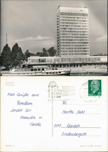Ansichtskarte potsdam - ansichtskarte,