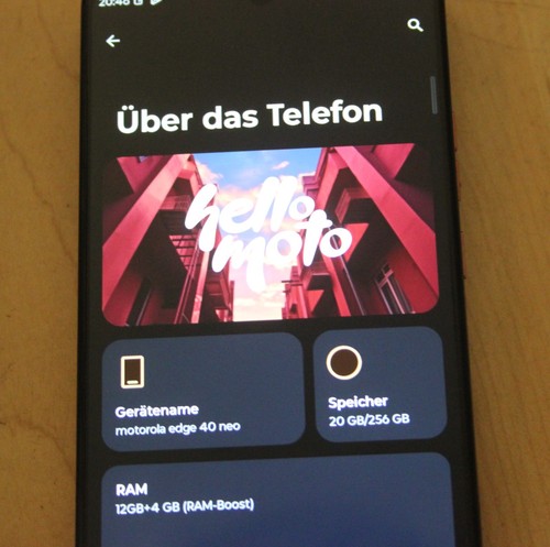 Motorola edge neo 256gb - motorola, 40