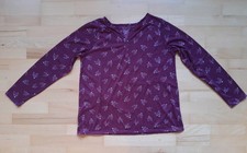 Shirt Langarm Größe ca. M (Maße!) Dunkelrot Fuchs Damen Mädchen