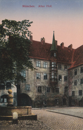 München alter hof 1910 - münchen, um