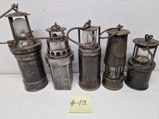 5 alte Grubenlampen Akkulampen